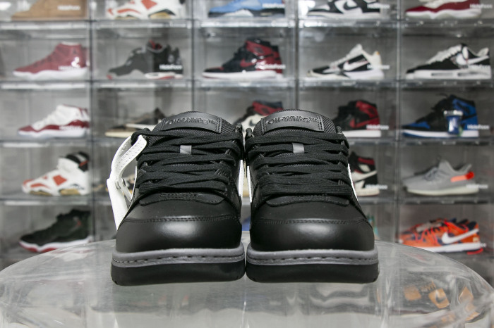 Off-White Out Of Office OOO Low Tops Black Grey White