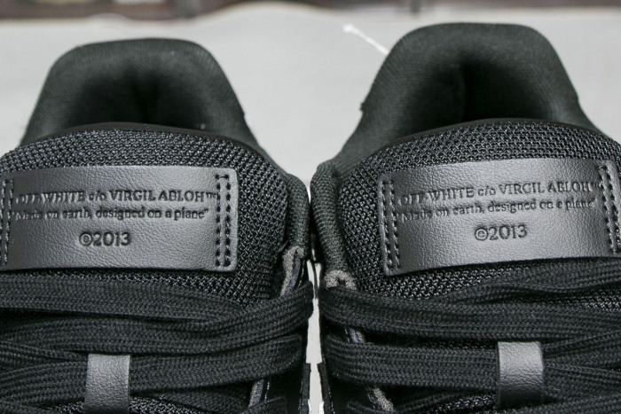 Off-White Out Of Office OOO Low Tops Sartorial Stitching Black Black