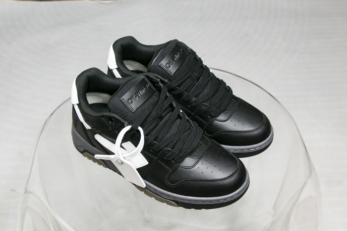 Off-White Out Of Office OOO Low Tops Black Grey White