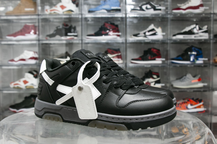 Off-White Out Of Office OOO Low Tops Black Grey White