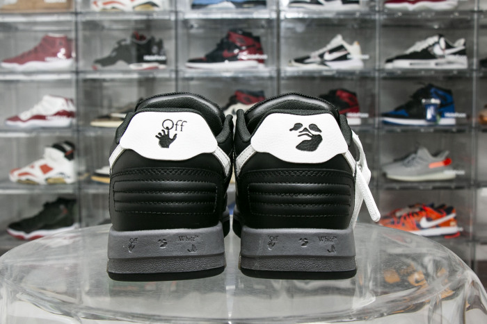 Off-White Out Of Office OOO Low Tops Black Grey White