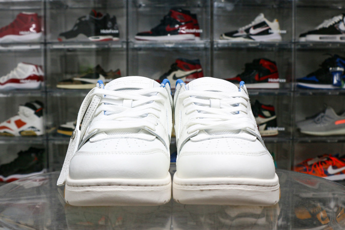 Off-White Out Of Office  OOO  Low Tops For Walking White White Dark Blue