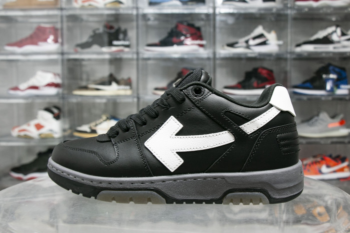 Off-White Out Of Office OOO Low Tops Black Grey White