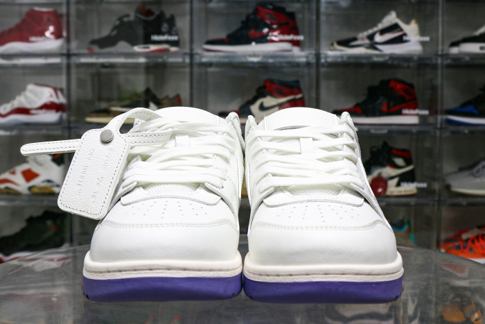 Off-White Out Of Office OOO  For Walking  Low Tops White Lilac