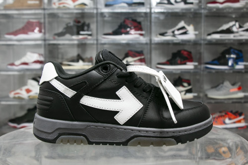 Off-White Out Of Office OOO Low Tops Black Grey White