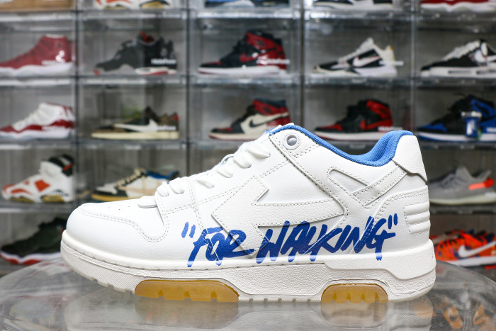 Off-White Out Of Office  OOO  Low Tops For Walking White White Dark Blue
