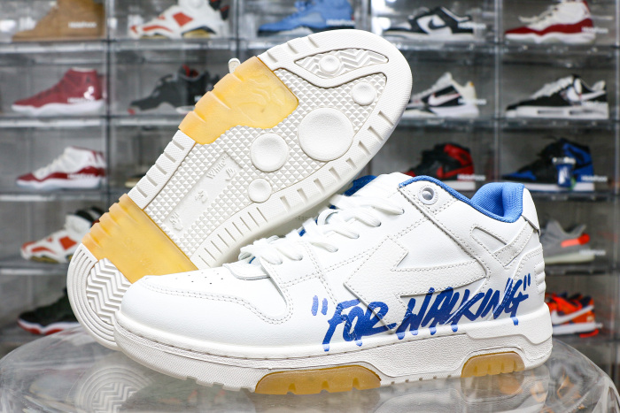 Off-White Out Of Office  OOO  Low Tops For Walking White White Dark Blue