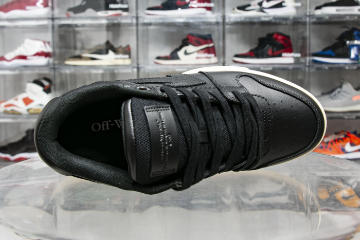 OFF-WHITE Out Of Office OOO Low Tops Black Gum