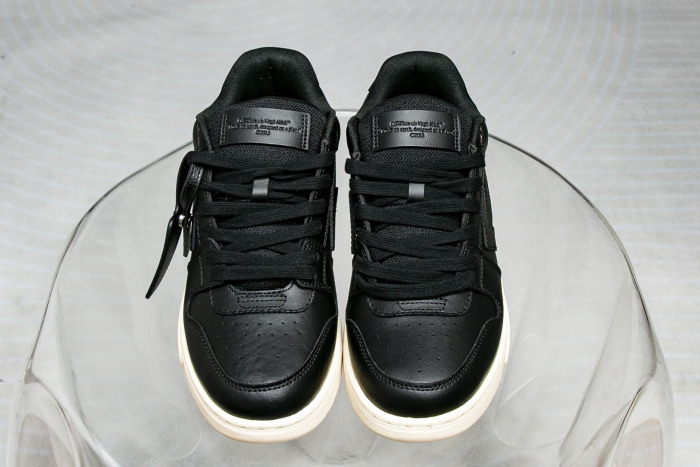 OFF-WHITE Out Of Office OOO Low Tops Black Gum