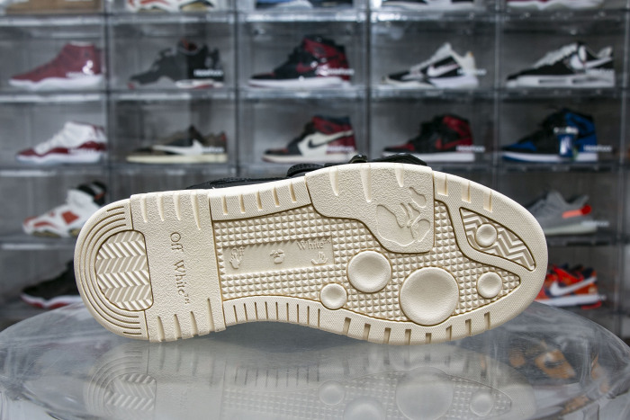 OFF-WHITE Out Of Office OOO Low Tops Black Gum