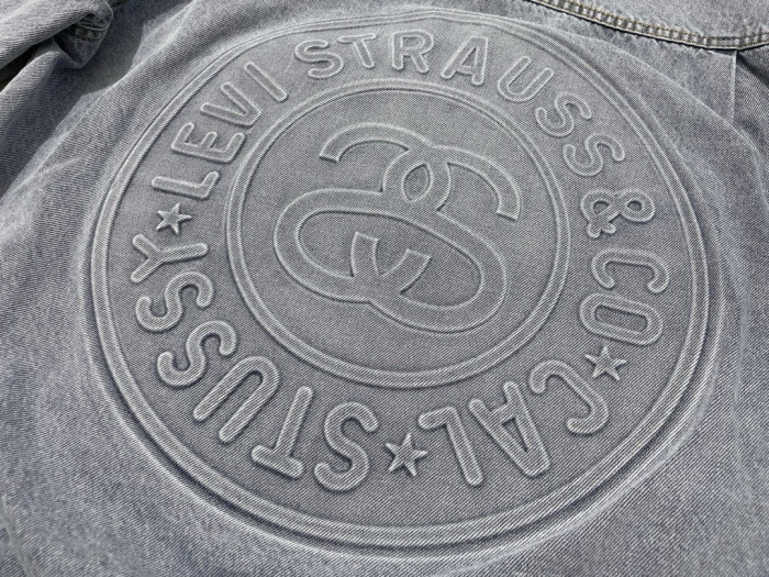 Stussy x Levi‘s 150th Anniversary Embossed Denim Jacket