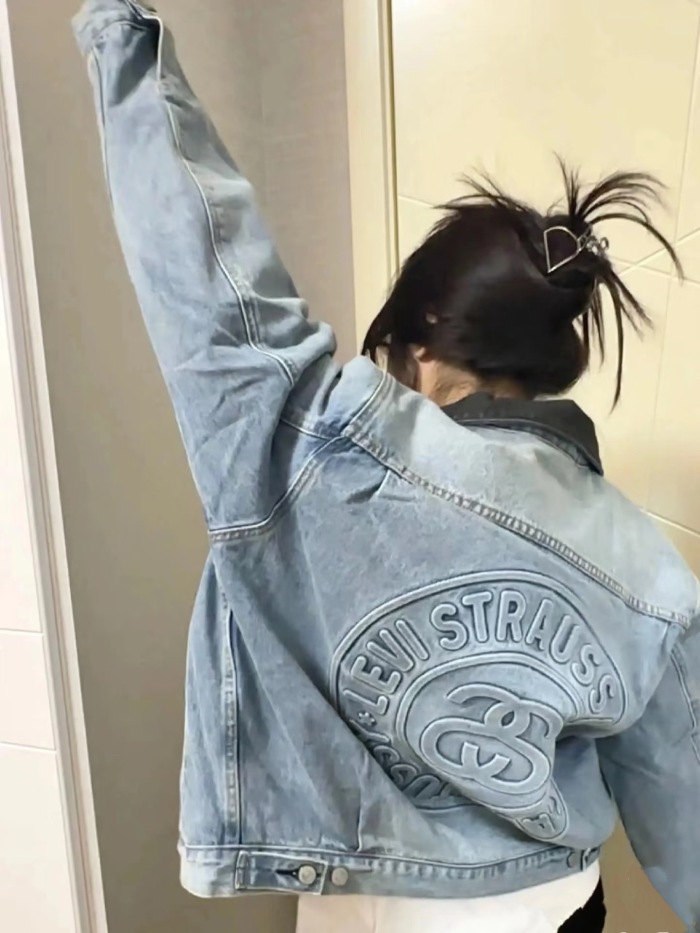 Stussy x Levi‘s 150th Anniversary Embossed Denim Jacket