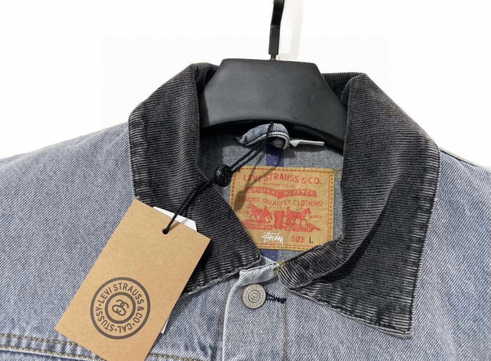 Stussy x Levi‘s 150th Anniversary Embossed Denim Jacket