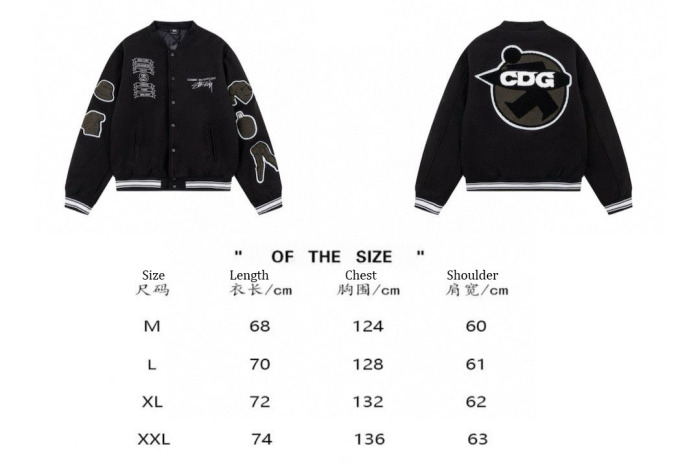 Stussy x CDG 40th Anniversary Limited Jacket