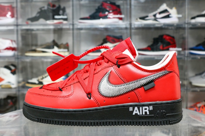 Off-White x Nike Air Force 1 “Crimson” Sample