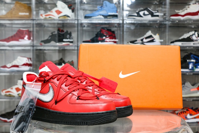 Off-White x Nike Air Force 1 “Crimson” Sample