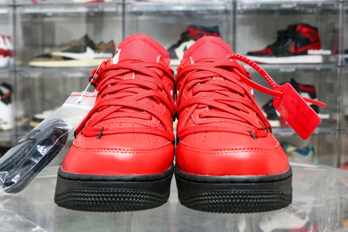Off-White x Nike Air Force 1 “Crimson” Sample