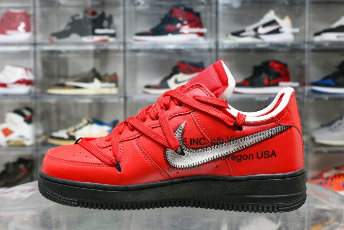 Off-White x Nike Air Force 1 “Crimson” Sample