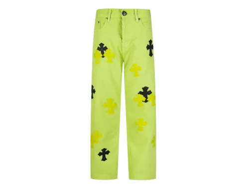 Chrome Hearts Croesses Dopamine Green Pants