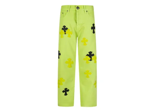 Chrome Hearts Croesses Dopamine Green Pants