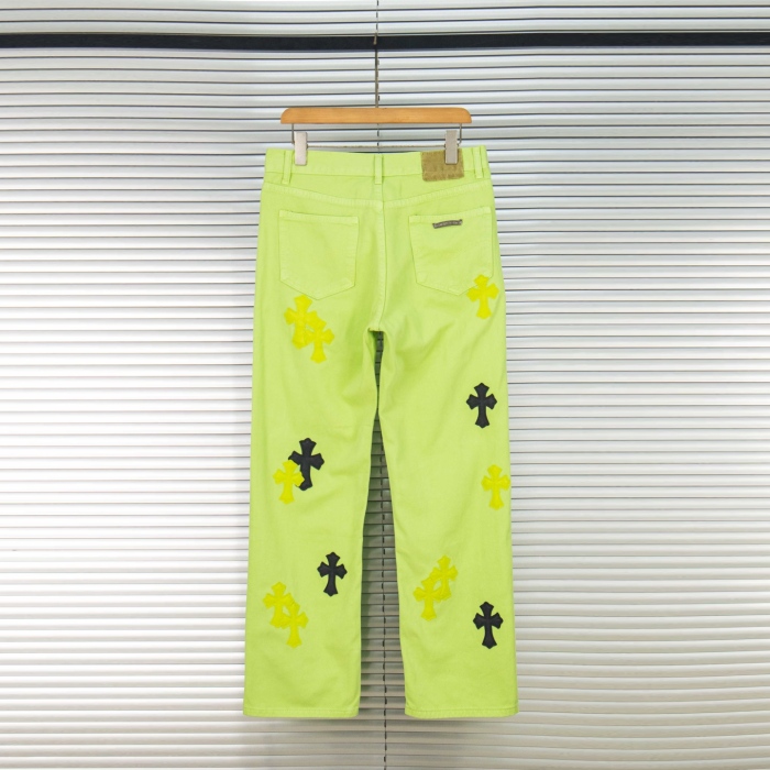 Chrome Hearts Croesses Dopamine Green Pants