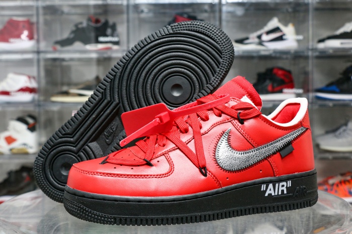 Off-White x Nike Air Force 1 “Crimson” Sample
