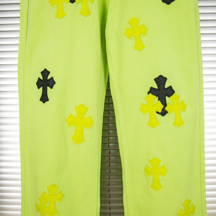 Chrome Hearts Croesses Dopamine Green Pants
