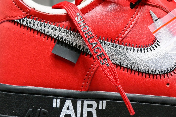 Off-White x Nike Air Force 1 “Crimson” Sample