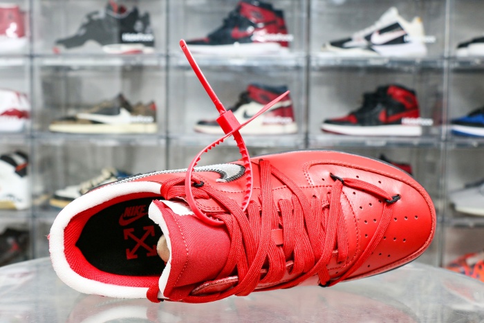 Off-White x Nike Air Force 1 “Crimson” Sample