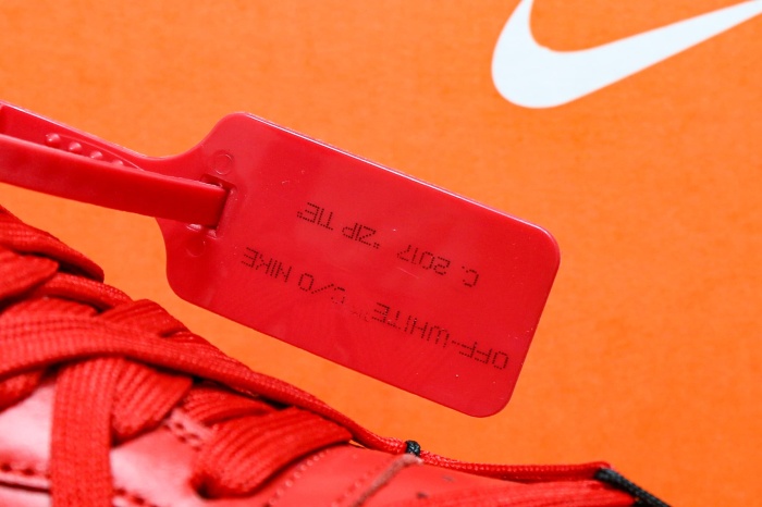 Off-White x Nike Air Force 1 “Crimson” Sample