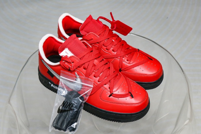 Off-White x Nike Air Force 1 “Crimson” Sample