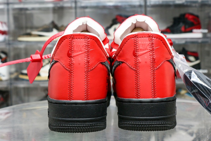 Off-White x Nike Air Force 1 “Crimson” Sample