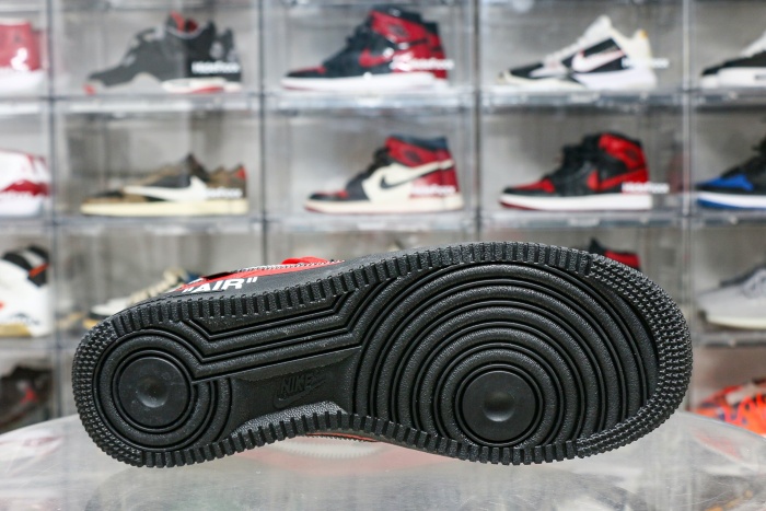 Off-White x Nike Air Force 1 “Crimson” Sample