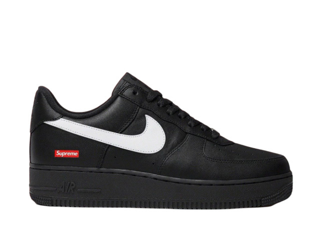 Supreme x Nike Air Force 1 Low Black / White PE（ A1）