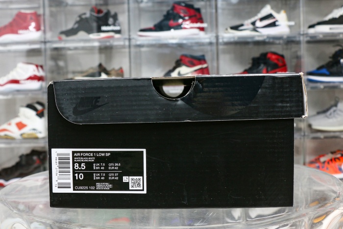 Nike Air Force 1 Low Supreme White Black（ A1）