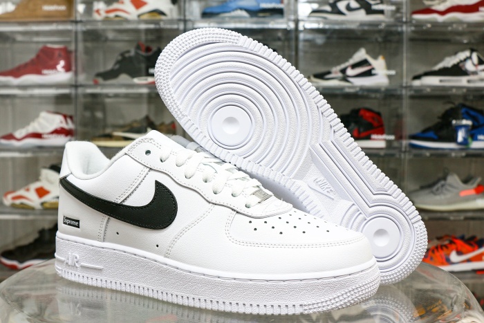 Nike Air Force 1 Low Supreme White Black（ A1）