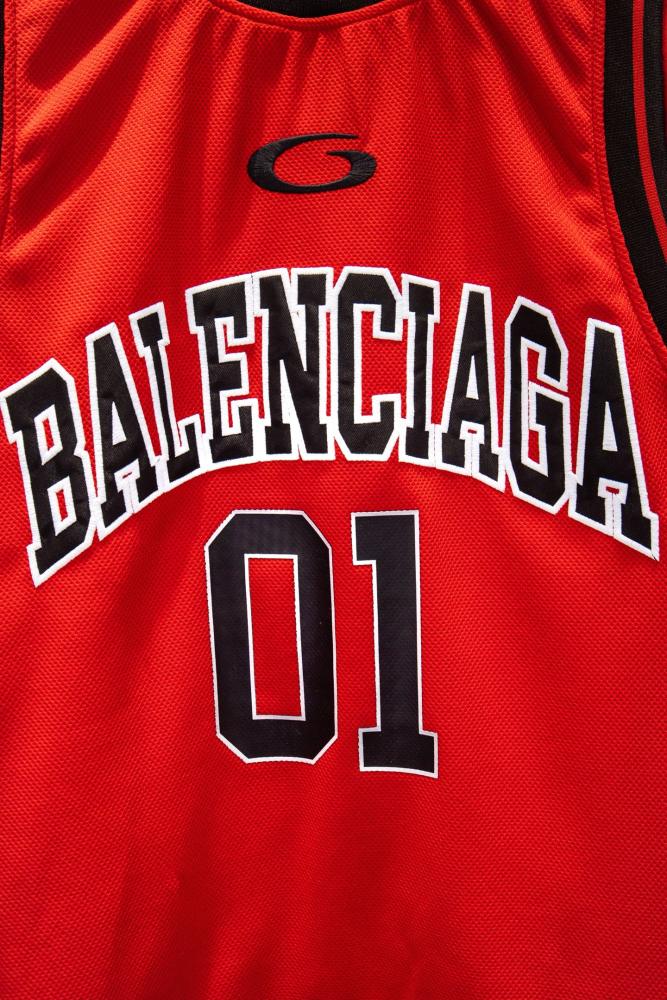 Balanciag@ Layered Spliced Jersey