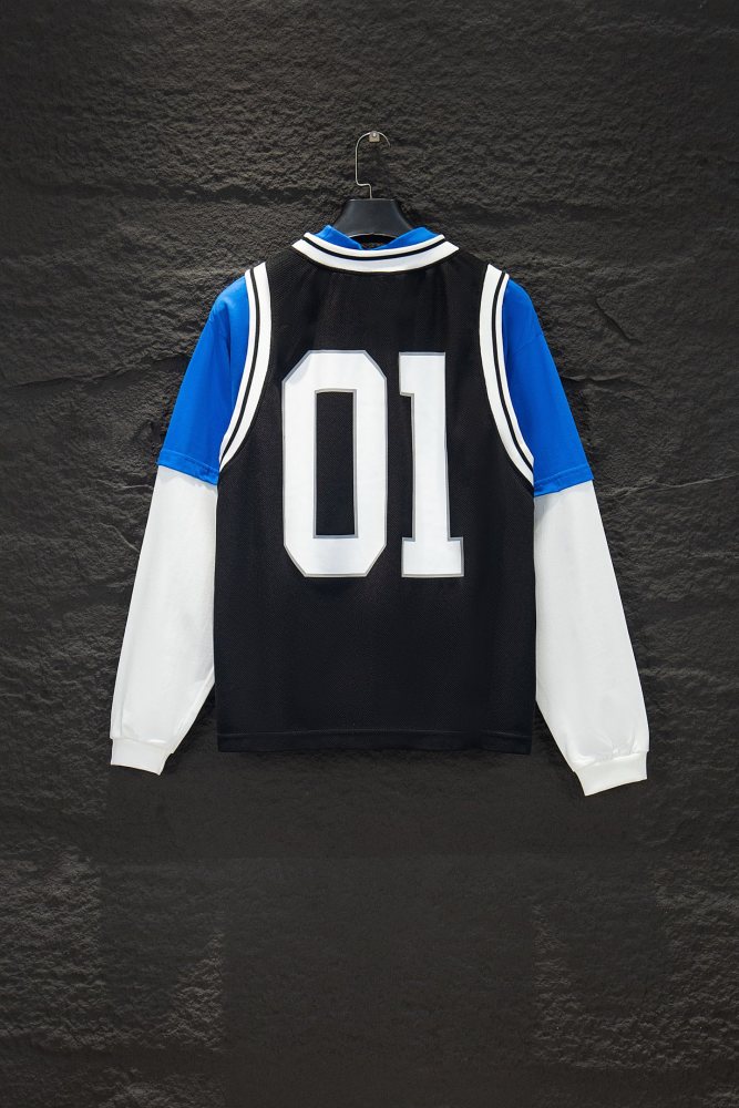 Balanciag@ Layered Spliced Jersey