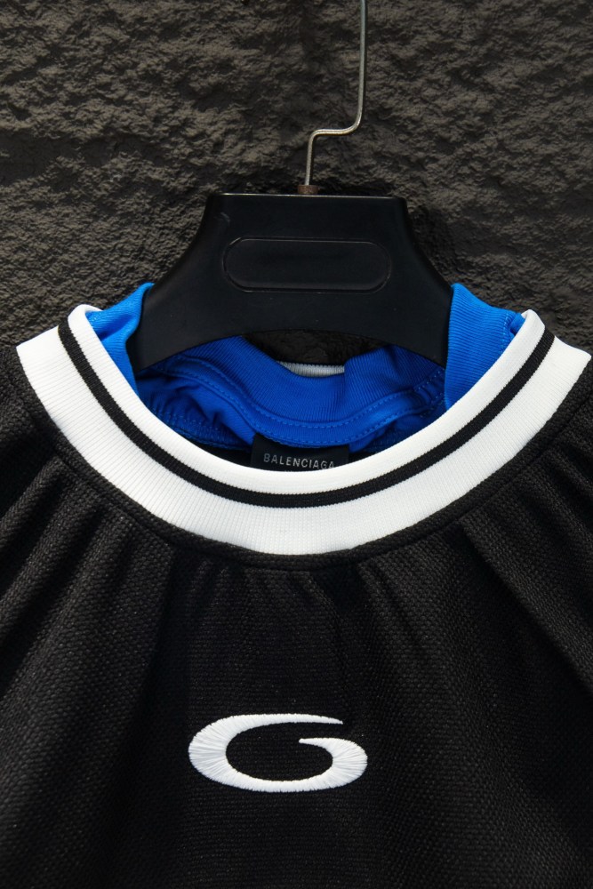 Balanciag@ Layered Spliced Jersey