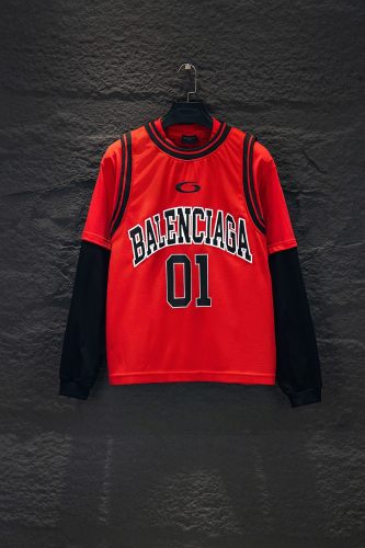 Balanciag@ Layered Spliced Jersey