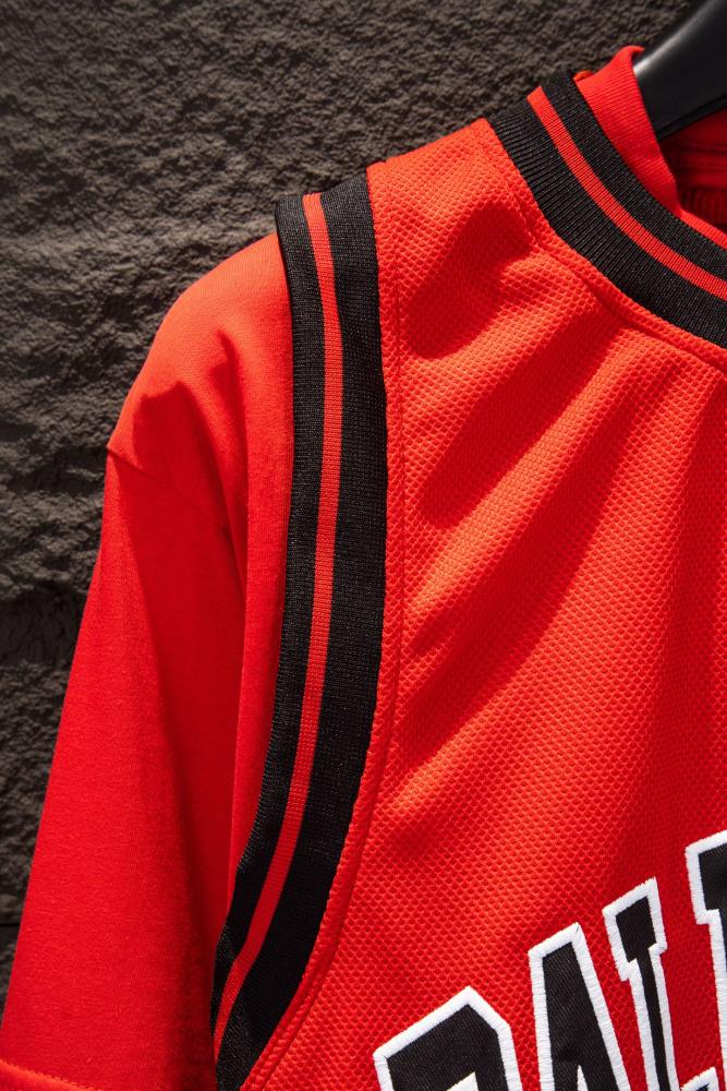 Balanciag@ Layered Spliced Jersey