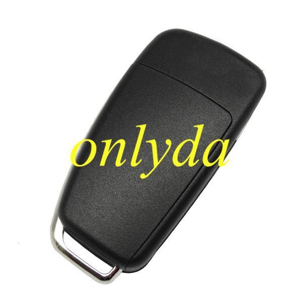 For Audi  3 button  Remote key Blank for A4 A6 Q7 with badge with HU66 blade