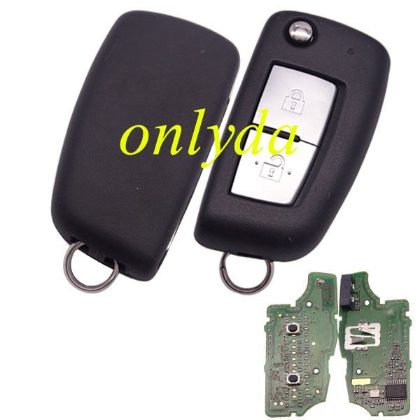 original  Nissan 2 button  remote key with 434mhz with PCF7961M 4A chip, FSK for Nissan Qashqai   X-Trail CWTWB1G767
