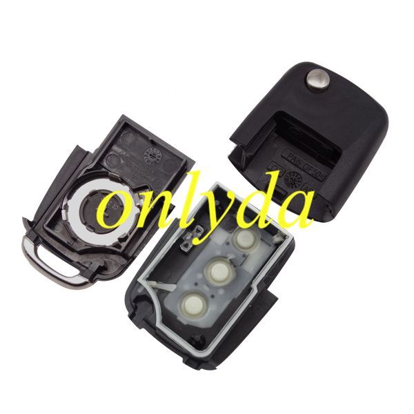 For  VW 3 button   waterproof  remote key blank （black