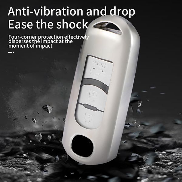 For Mazda TPU protective key case  black or red color, please choose