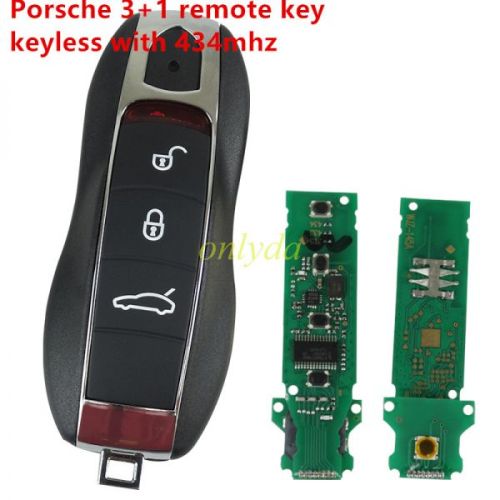 For Porsche 3+1 remote key  keyless   with 434mhz