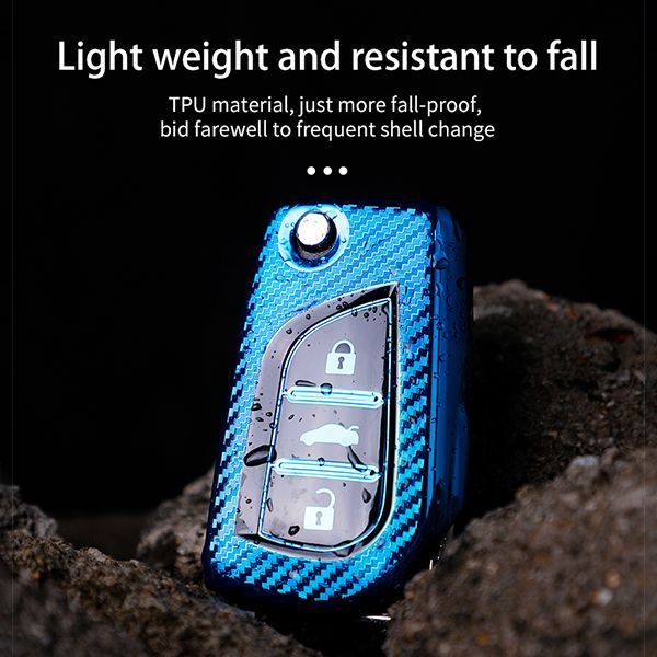 For Toyota 3 button TPU protective key case please choose the color