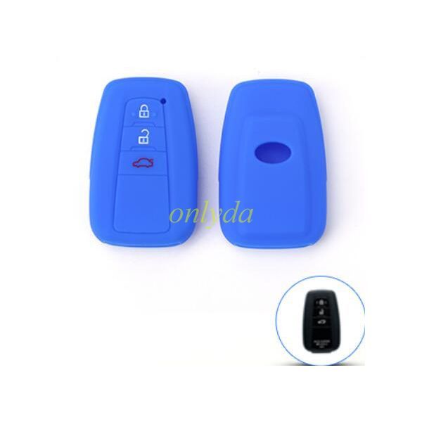 Toyota 2+1 button silicon case （Blue ）