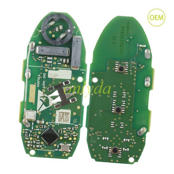 original Nissan 2 button remote key with 315mhz (HITAG AES)4A chip no blade S180144600 315MHZ
