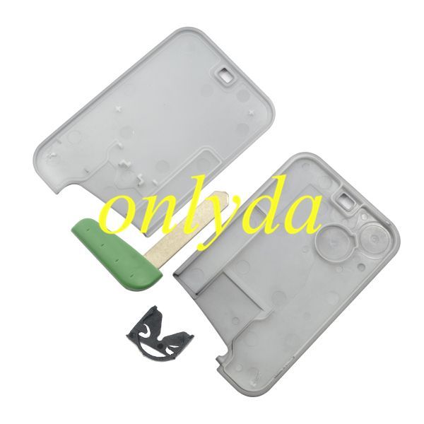 For   Renault  laguna  3 button key blank  with uncut blade with badge